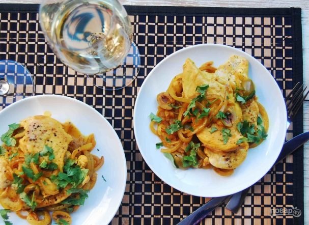 Курица по-мароккански с оливками