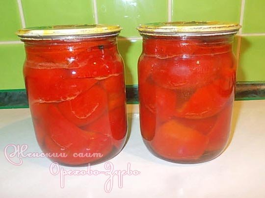 Сладкий перец, маринованный с медом