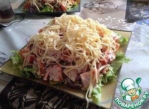 Салат с говяжьим языком 