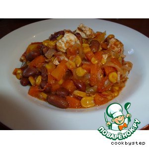 Рагу по-мексикански с курицей